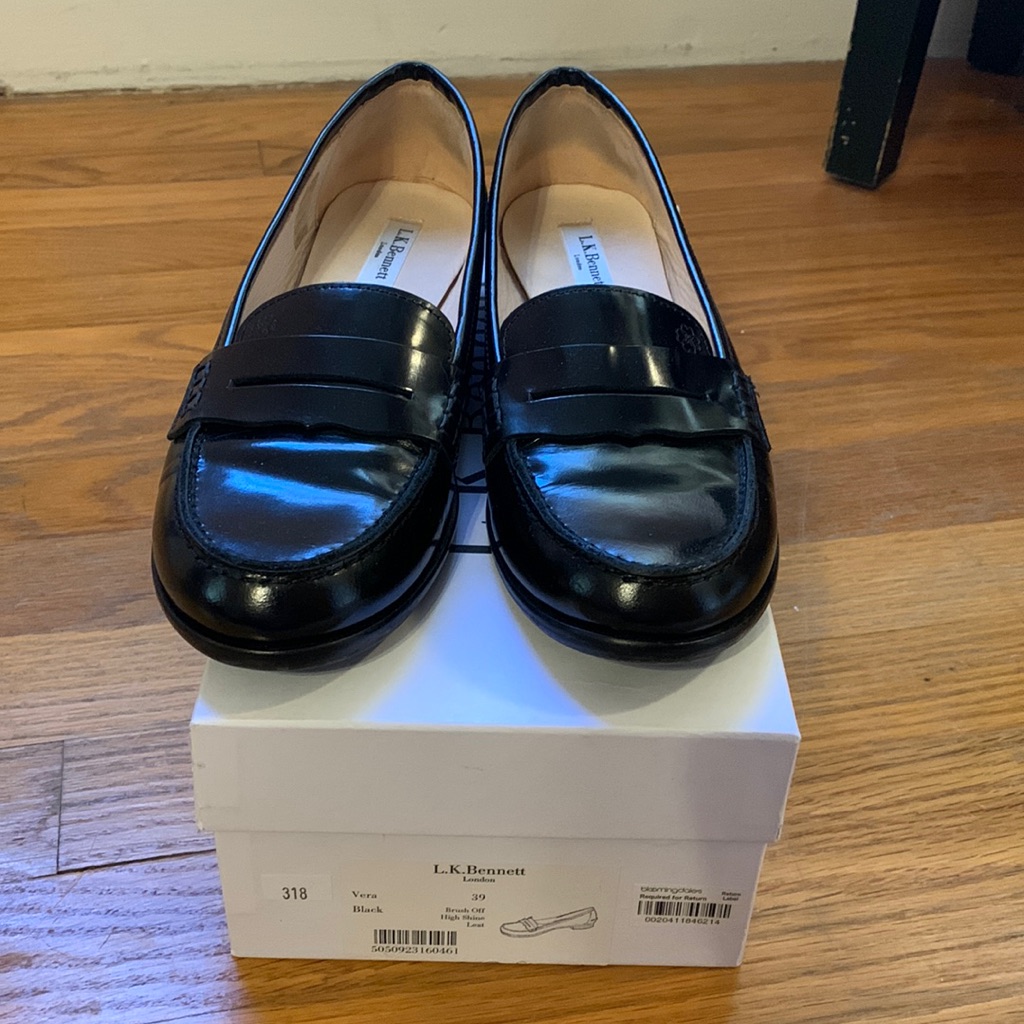 L.K. Bennett Black Loafer